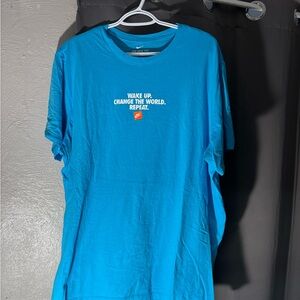 Nike Vibrant Blue Motivational Tee